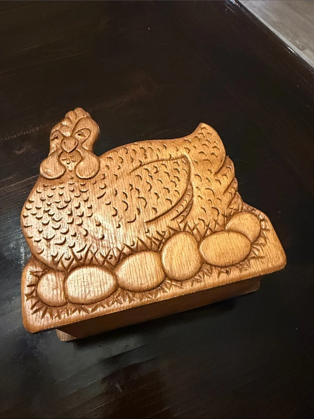 The cutest wood vintage napkin holder